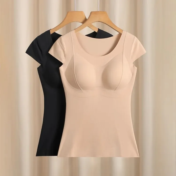 塑身衣上半身收腹束腰收肚子塑形背心无痕保暖美体内衣女文胸一体