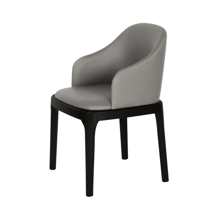 北欧现代简约家用椅子实木靠背椅子餐厅极简意式餐椅轻奢酒店阳台