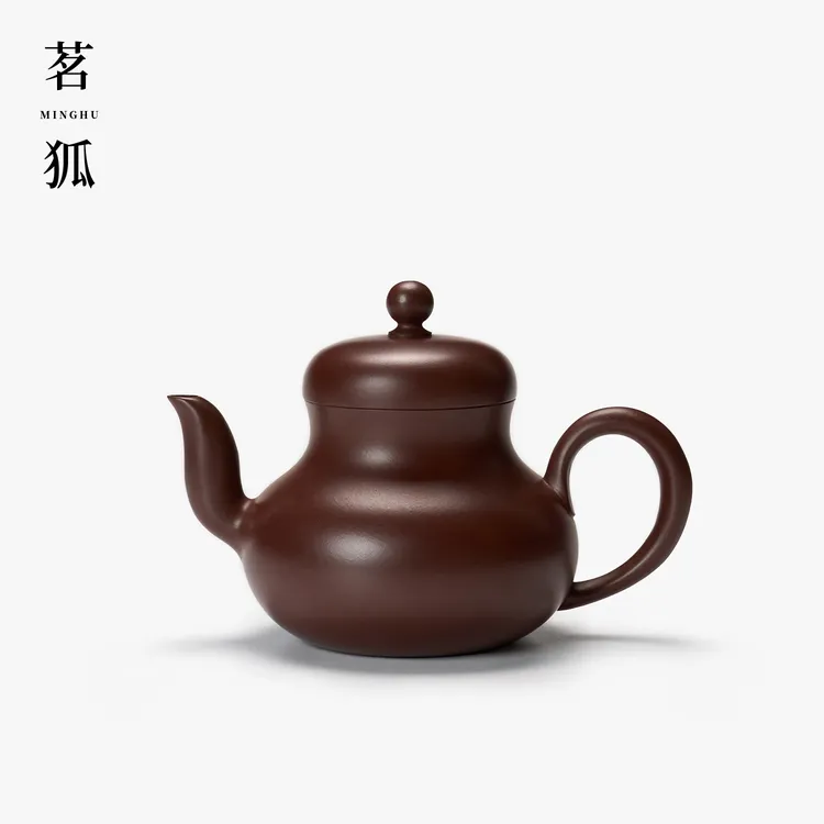 【林嬿·思亭】紫泥潮州手拉壶 全手工紫砂原矿功夫茶道用具君德水平