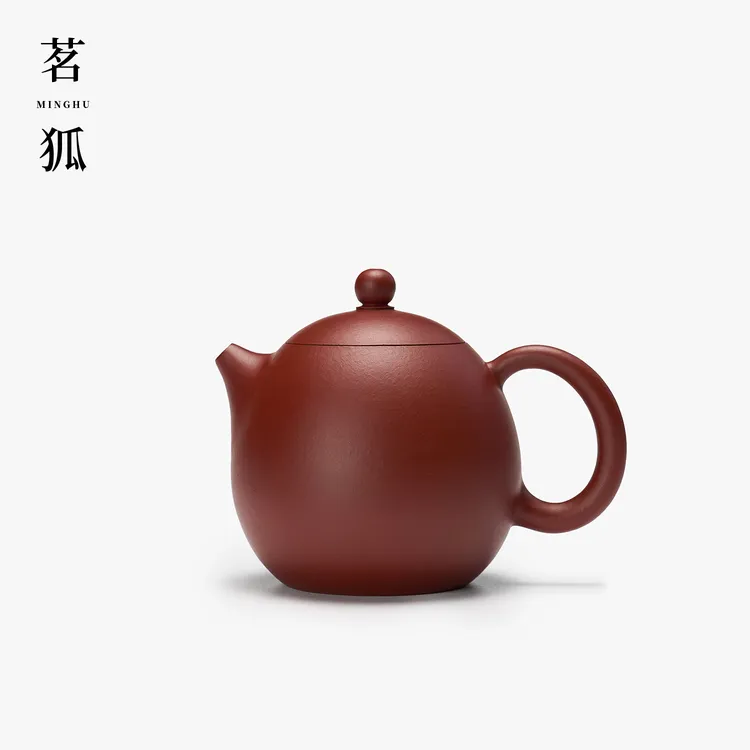 【谢子杰·龙蛋】朱泥潮州手拉壶 全手工茶具紫砂文旦水平君德容天壶