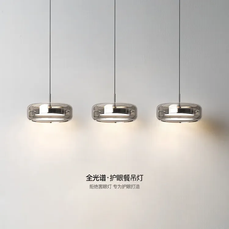意式轻奢餐厅护眼灯简约现代灯具灯饰2025新款极简餐厅吊灯