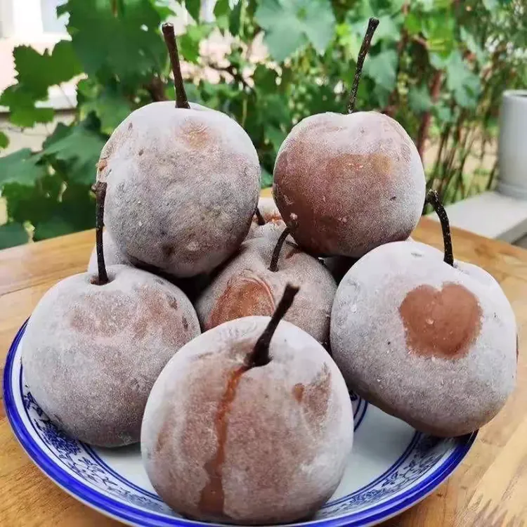 甘肃特产软儿梨化心果子冻梨冬果