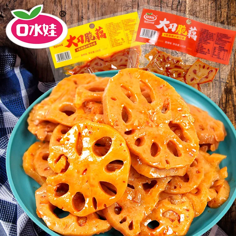 【超值大刀脆藕】B：口水娃2025网红爆款休闲小零食追剧解馋卤味新鲜