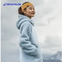 【迪卡侬女子衣橱】羊羔绒抓绒女秋冬户外运动摇粒绒薄荷曼波343585