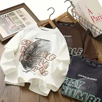 儿童春秋长袖男童打底衫中大童上衣韩版圆领秋季套头宽松51024