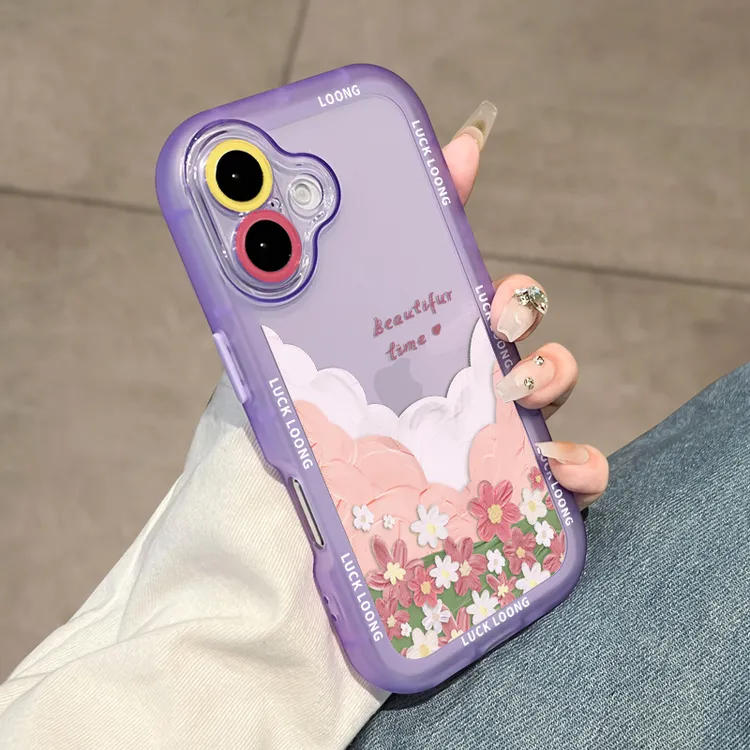 适用苹果16手机壳2024女防摔14plus创意气囊iphone15卡通全包软壳