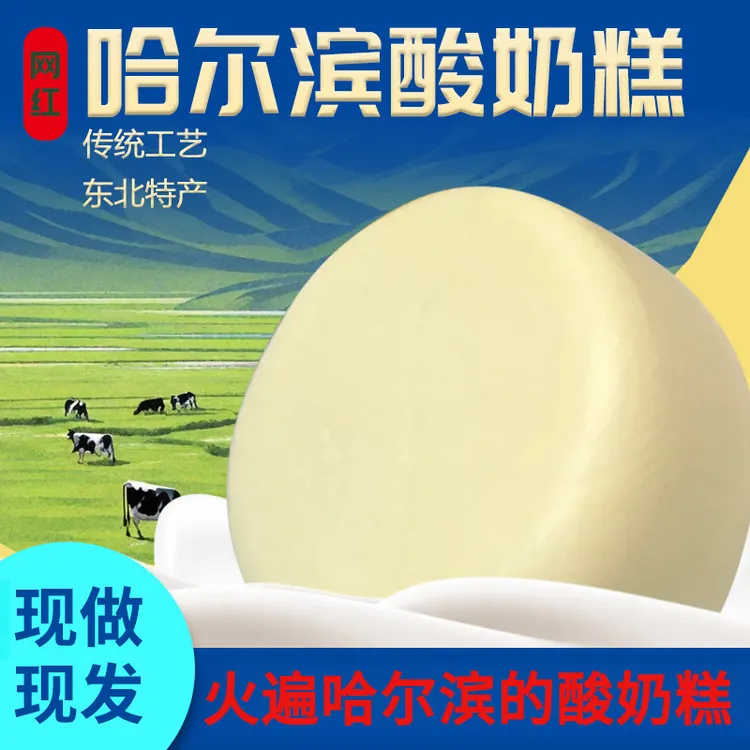 哈尔滨酸奶糕独立包多口味奶糕100g/块 手工奶疙瘩东北特产酸奶糕