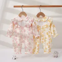 女宝宝连体衣春秋新生婴儿儿衣服小公主满月服秋装哈衣爬服外出服