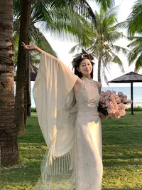 EIA一尧新中式国风【Ido求婚裙】清冷感改良气质连衣裙法式高贵长裙