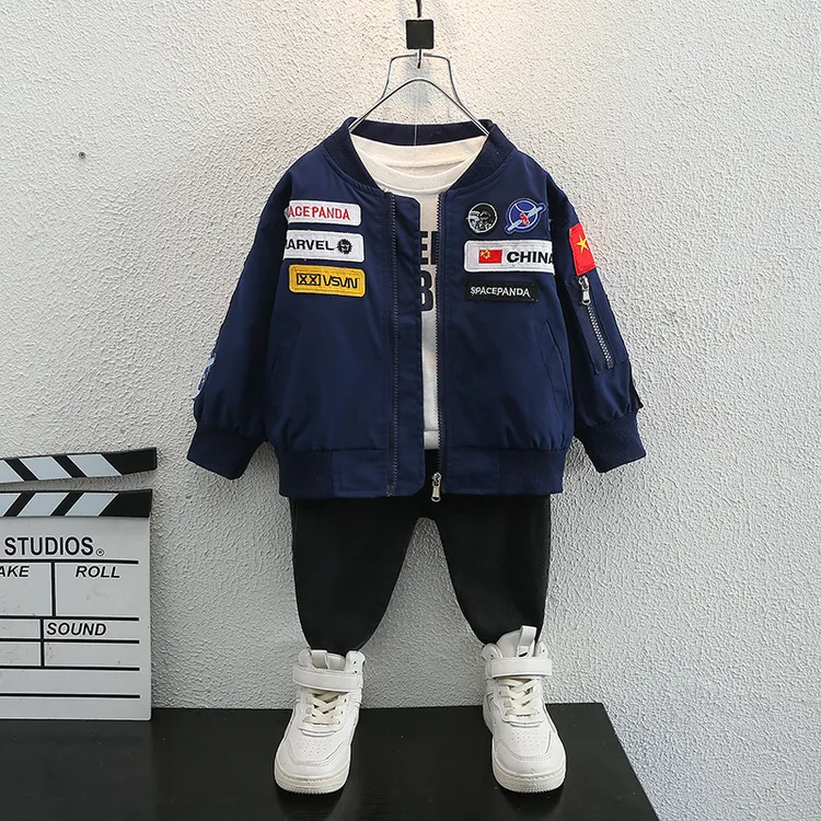 2025新款男童棒球服外套春秋款洋气儿童机车夹克休闲男宝宝上衣潮