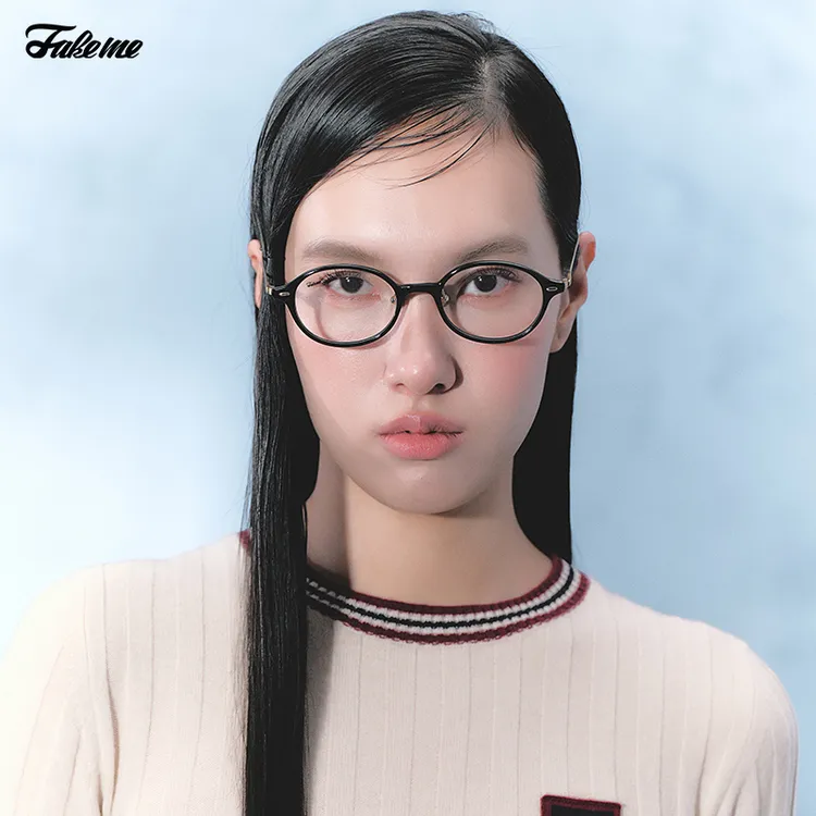 Fakeme【C位系列】王玉雯同款超轻板材β钛拼接光学镜极简书呆子Kate商品图
