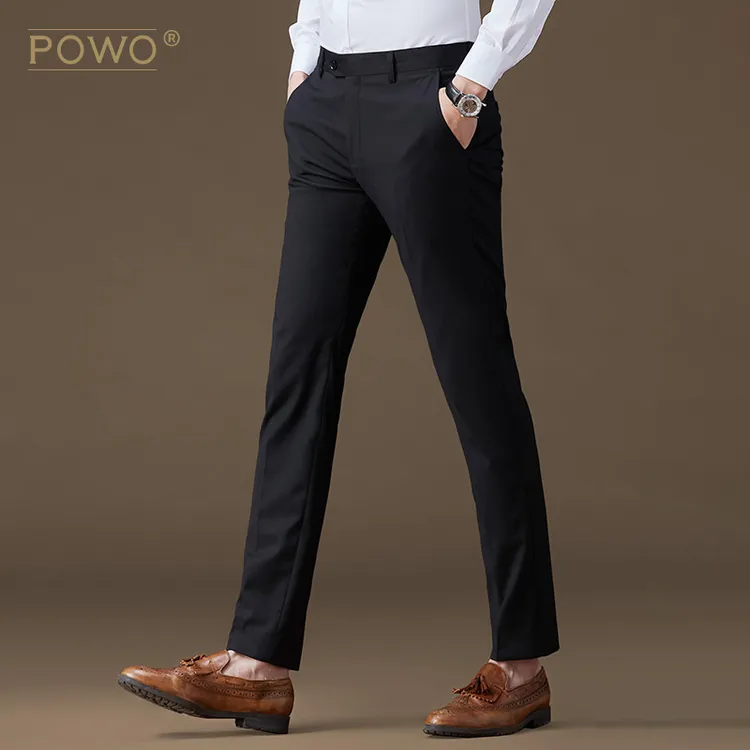powo西裤男修身商务正装直筒西装裤子男士休闲裤秋季潮流新款爆款