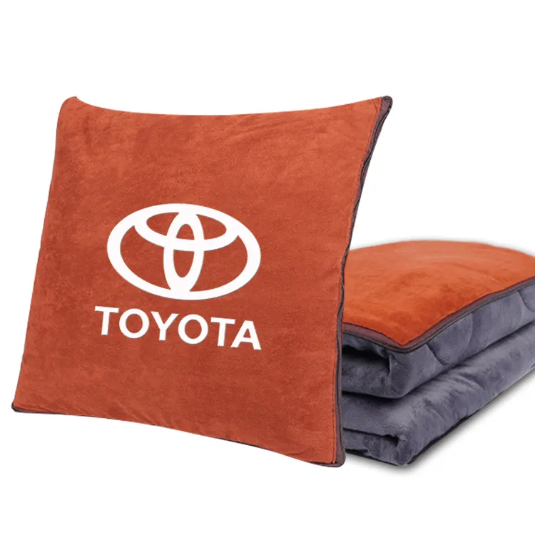 汽车抱枕被子两用丰田凯美瑞卡罗拉车用加厚二合一车载腰枕靠枕垫