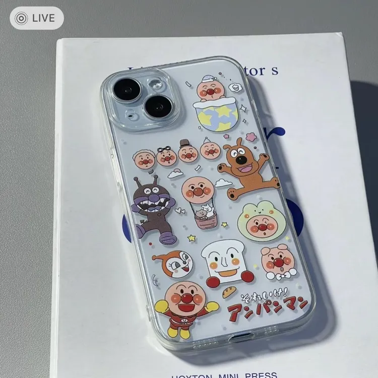 卡通面包超人适用苹果15/14/13Pro手机壳12/11透明xsmax防摔13 软