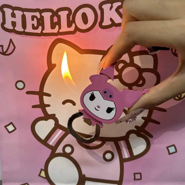 创意库洛米卡通开瓶器打火机明火个性新潮高颜值时尚可爱粉色火机