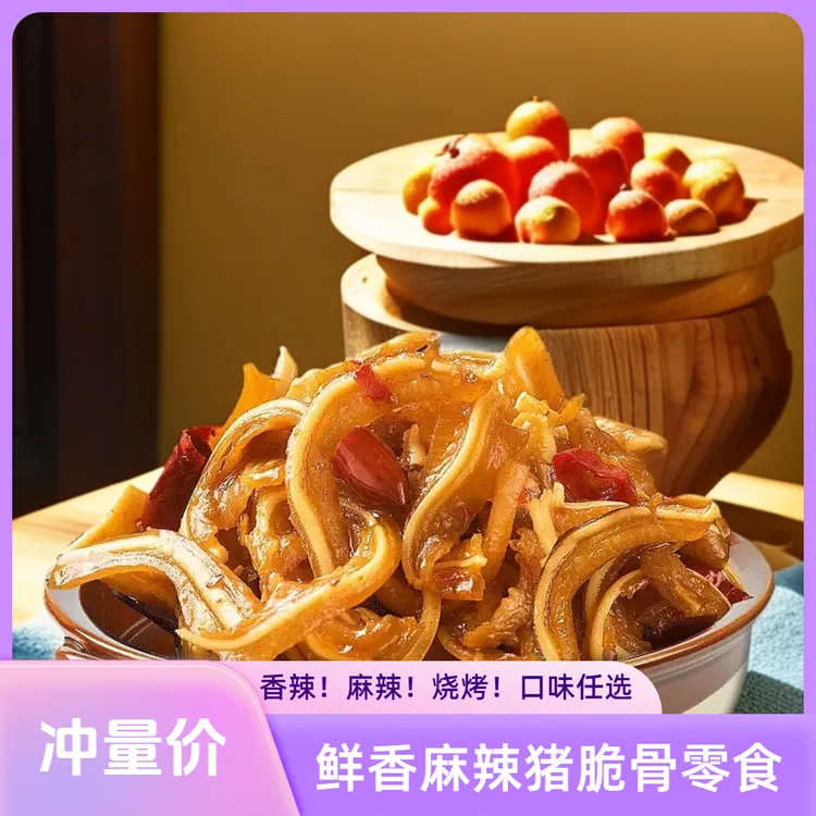 【包邮香辣味猪脆骨】烧烤麻辣味传统下酒菜开袋即食小吃休闲小零食