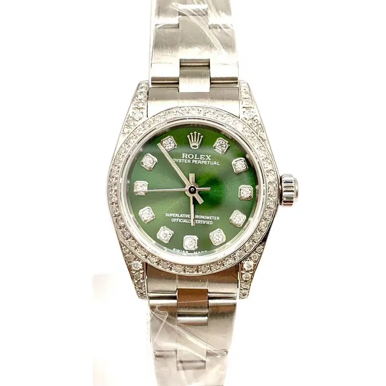 99新 Rolex/劳力士 蚝式恒动/精钢/自动机械/表径25mm/女表