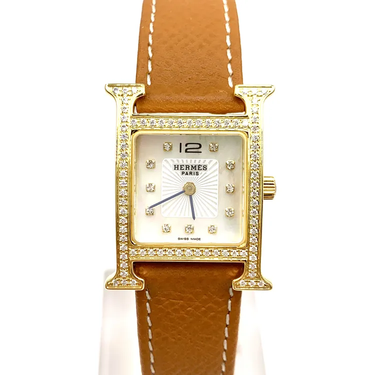 99新 Hermes/爱马仕 H.Hour/精钢/石英/表径26mm/女表