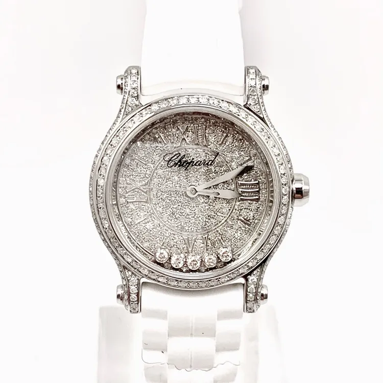 99新 Chopard/萧邦 快乐钻/石英/表径30mm/女表