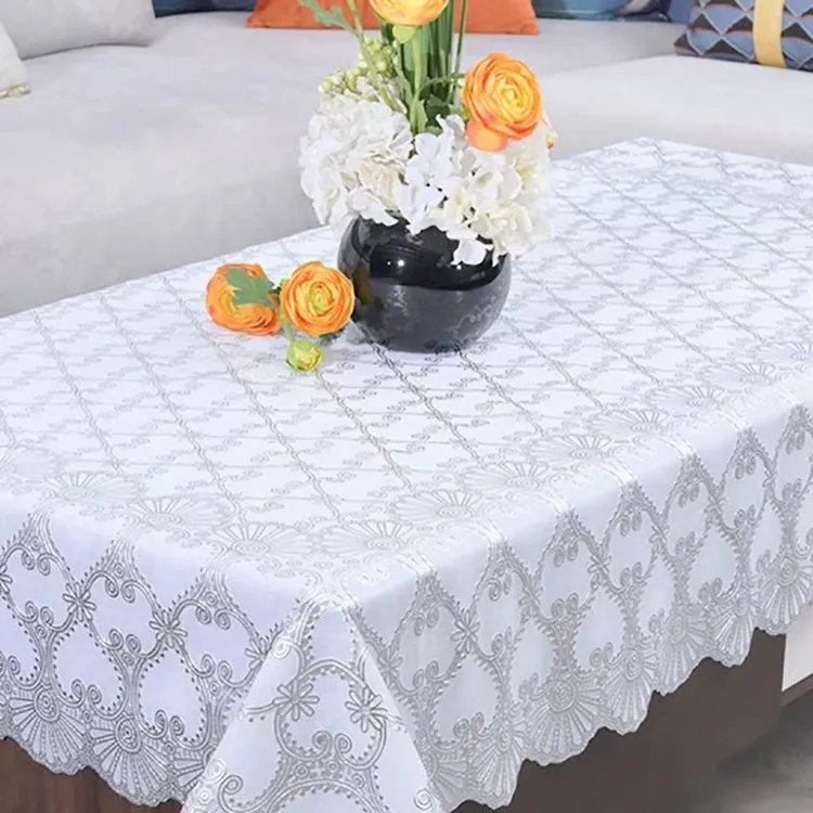 pvc免洗餐桌茶几布美观长方形餐桌布立体柔软防水防油防滑防烫