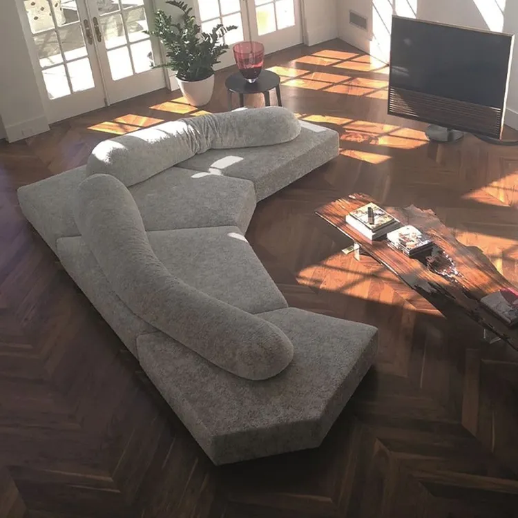 意式极简edra岩石沙发网红别墅大平层客厅爆款模块组合布艺沙发