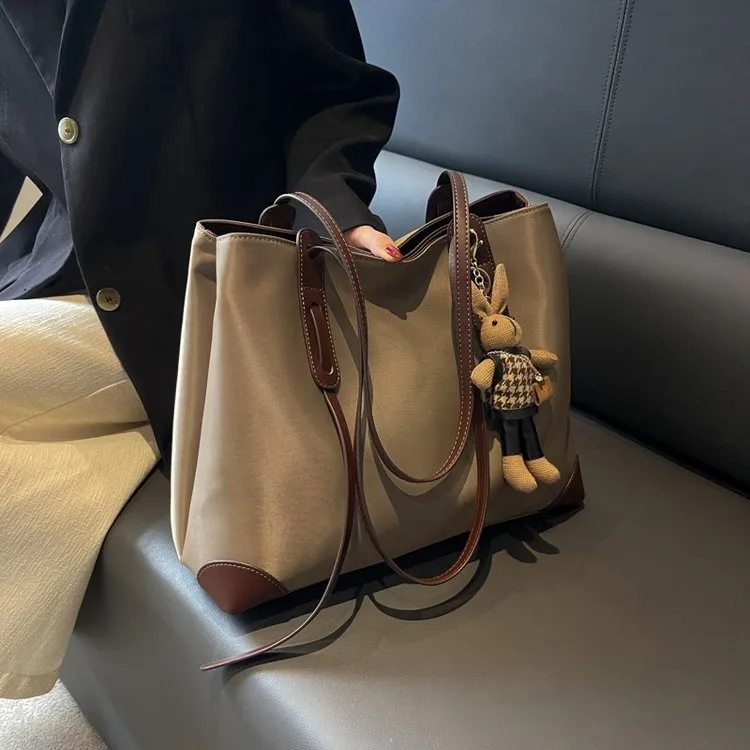 高级感大包包女2025新款时尚通勤托特包简约大容量单肩包百搭女包