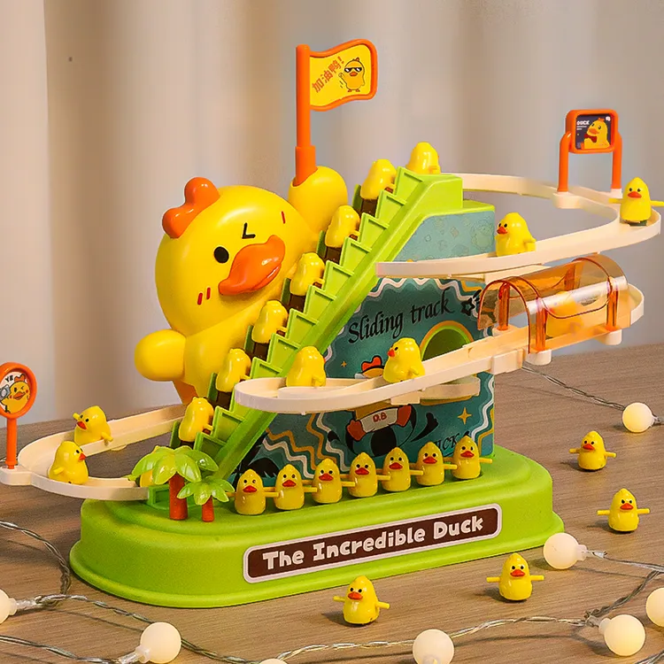 小鸭子上楼梯婴儿玩具0一1岁抬头练习训练四3到6个月龄幼儿爬楼梯