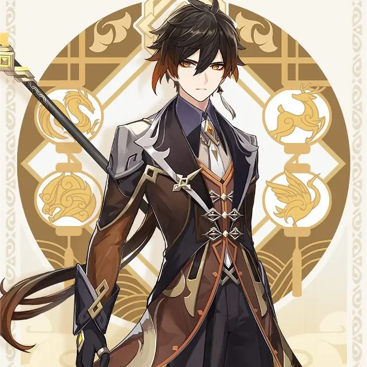 岩系钟离帝君立体渐变画生日礼物男生女生二次元游戏周边全球礼品