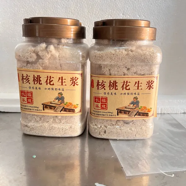 福建长乐特产巧婆婆核桃花生浆开水冲泡500g/罐营养美味