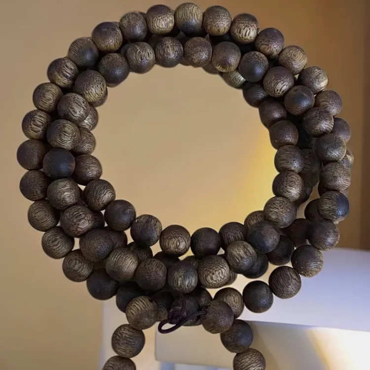 沉香奇楠沉香手串圆珠108颗8MM佛珠保真天然沉香手串电白沉香手串