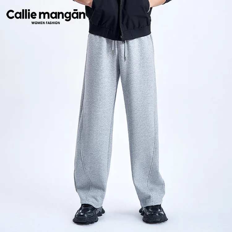 新款宽松直筒阔腿香蕉裤百搭高街垂感休闲裤男款高端男裤潮流