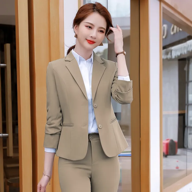 西装套装女2025新款爆款洋气职业气质小个子西服套装两件套工作服