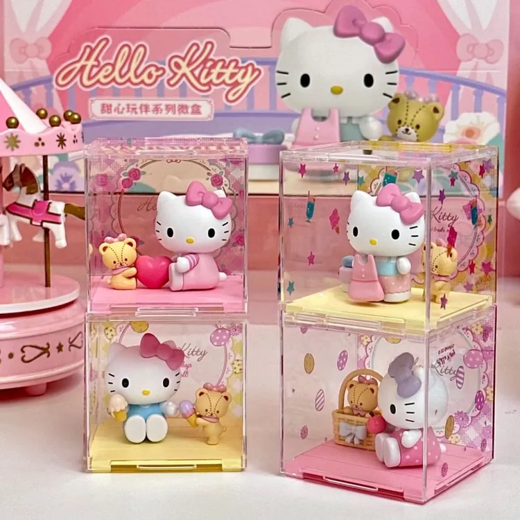 正版三丽鸥凯蒂猫甜心玩伴系列摆件隐藏盲盒HelloKitty潮玩手办