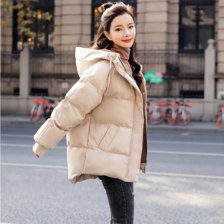 短款百搭棉服女2025冬季加厚棉服200斤胖mm显瘦加大码超宽松外套