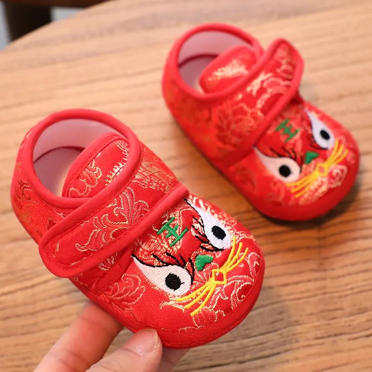 步前鞋满月宝宝鞋0-19个月百天不掉鞋学步鞋春秋款婴儿鞋周岁鞋