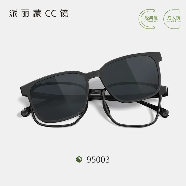 派丽蒙CC镜磁吸眼镜墨镜男士偏光爬山可配度数近视眼镜墨镜95003