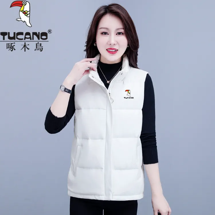 TUCANO/啄木鳥马甲女秋冬季新款时尚洋气保暖外穿马夹轻薄款外套