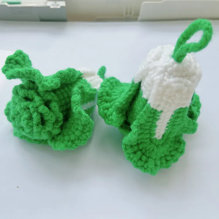 手工钩织毛线白菜钥匙扣挂件创意发财饰品