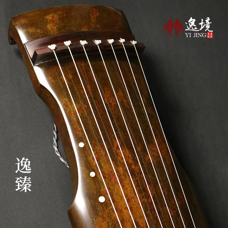 逸境仲尼式古琴纯手工生漆老杉木绿松石亲斫收藏七弦瑶琴赠直播课