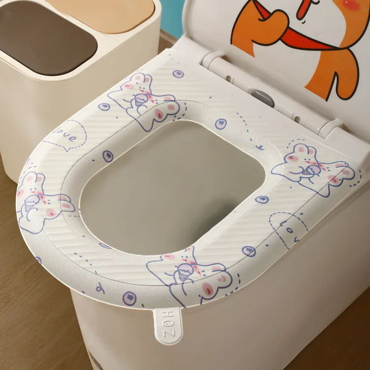 马桶垫子四季通用坐便器家用垫eva粘贴式免洗套罩夏季防水可擦