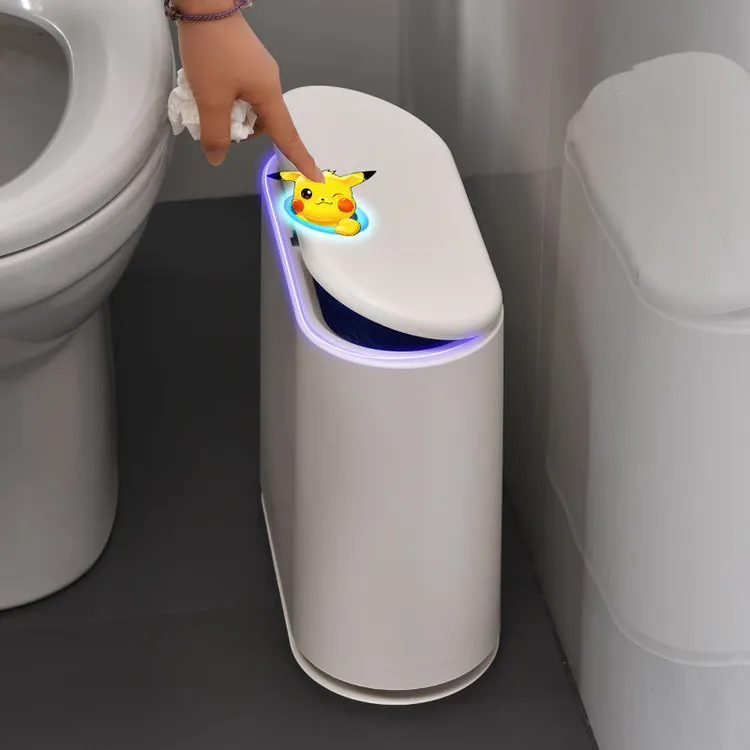 躬亲简约家用客厅卧室北欧大号厨房卫生间防臭垃圾桶大容量按压式