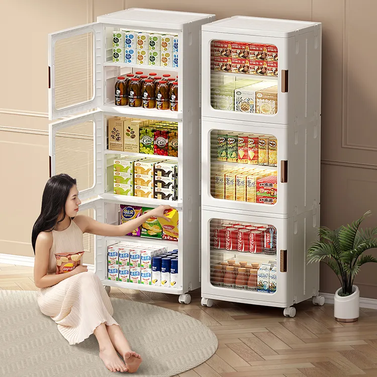 夹缝收纳柜卫生间客厅缝隙置物柜家用厨房窄缝储物柜子卧室床头柜