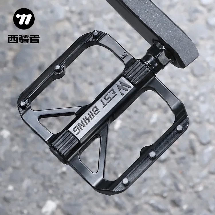 西骑者自行车脚踏板铝合金山地车双DU轴承脚蹬子公路单车配件大全