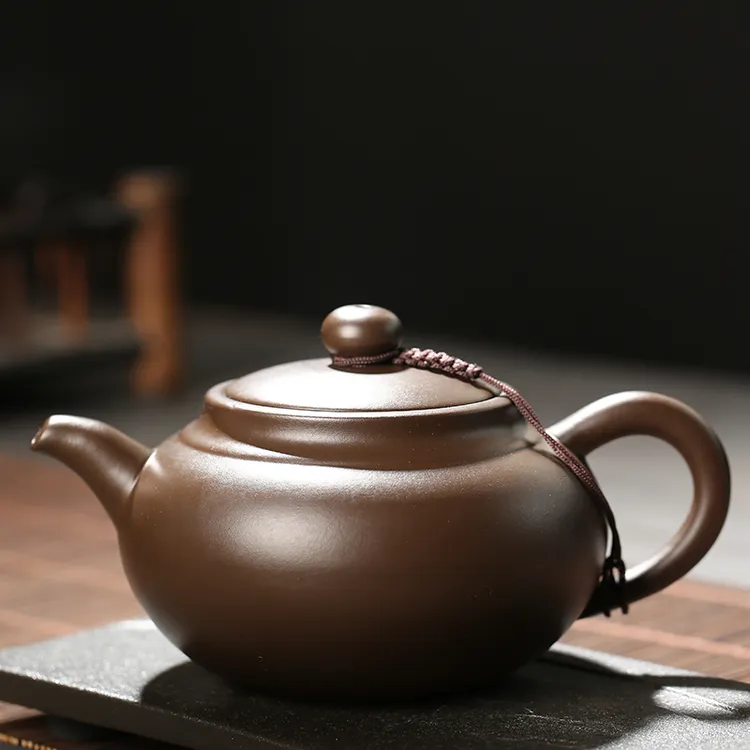 原矿大容量宜兴紫砂壶半手工小容量泡茶壶单壶西施石瓢壶球孔家用