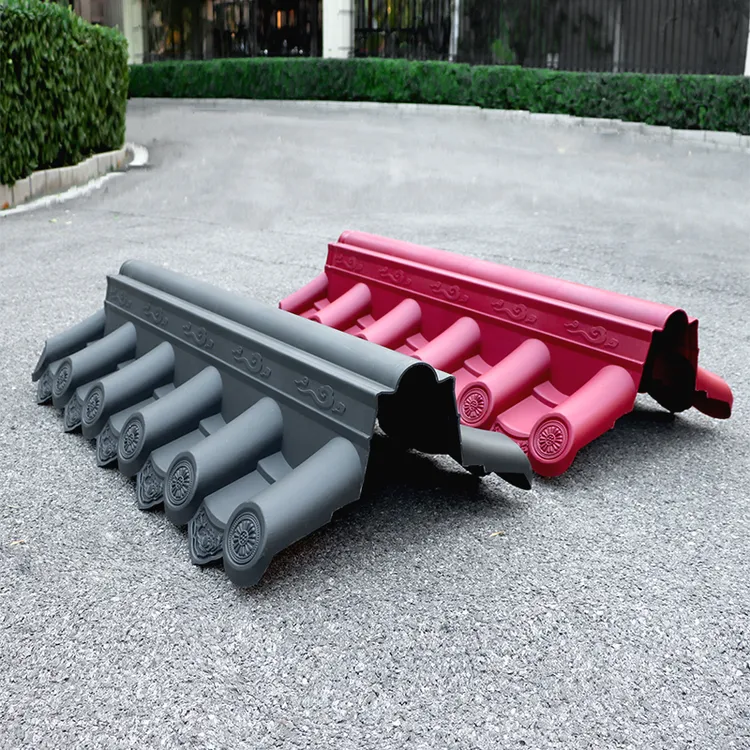 梦古特厚双面瓦5.6斤加高大波一体足3毫米厚围墙瓦仿古加厚墙帽