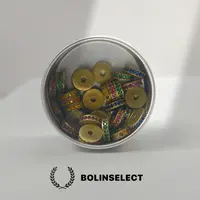 （彩虹隔片）满工镶嵌工艺黄铜隔片*4片
