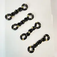 （黑金系列）黑金系列手工搭配款黑金椰蒂大肠单圈6mm