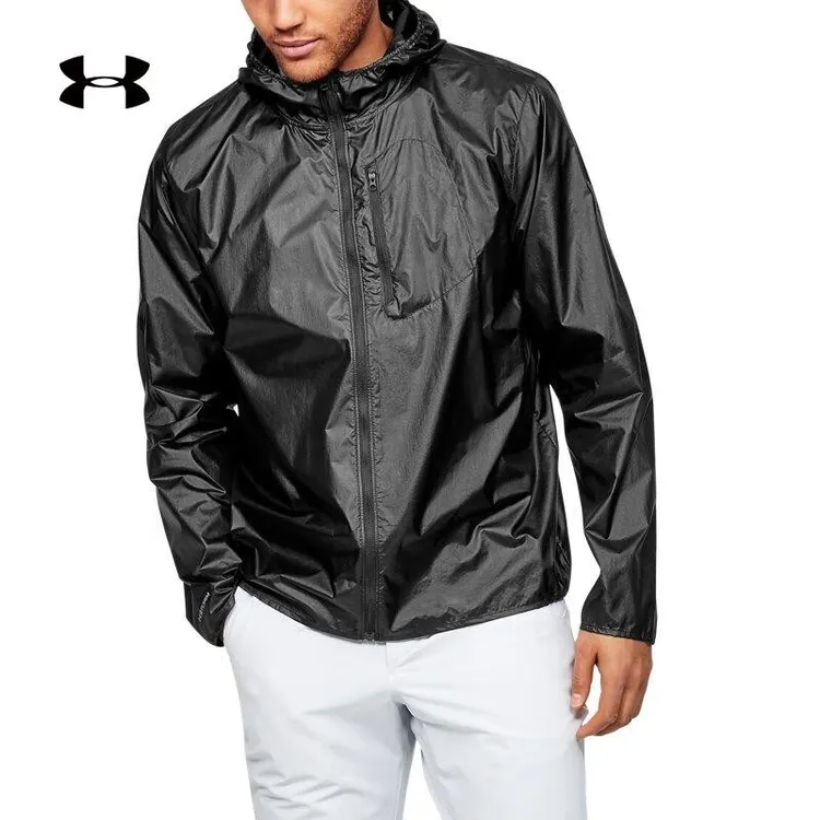 Under Armour/安德玛男装春季户外防风运动跑步健身夹克连帽外套