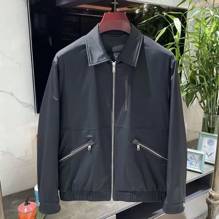 【孟璐轻奢出品】LL/黑色/MENGLU2024/高端欧货夹克