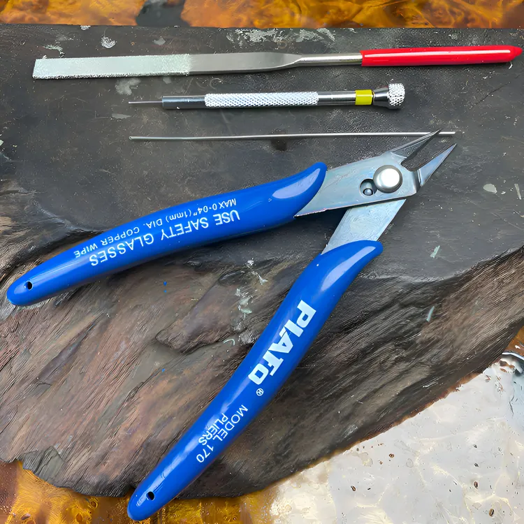 棉芯修剪工具剪刀煤油打火机送铰链针10cm铰链轴更换工具铰链冲子